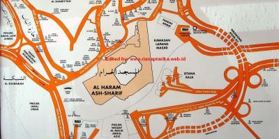 Harta misfalah Mecca arată hartă
