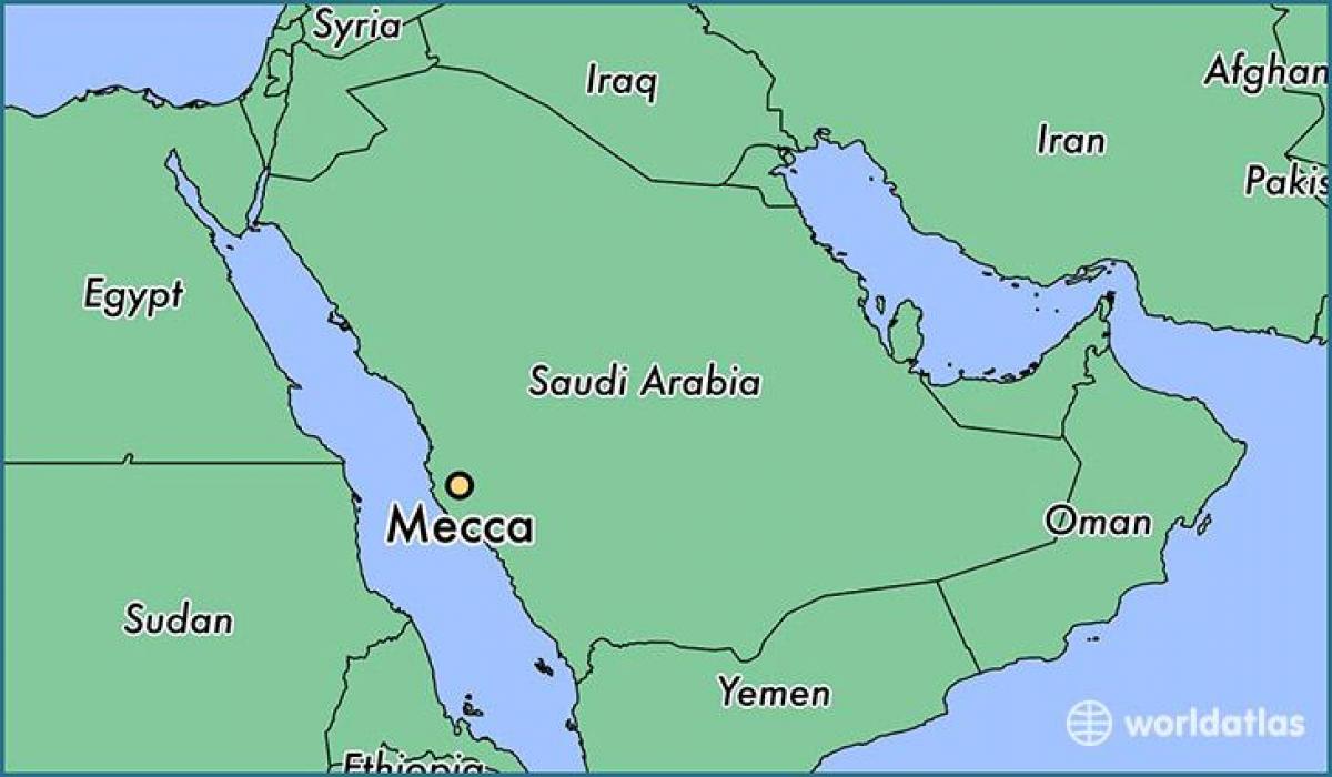 Mecca arată hartă