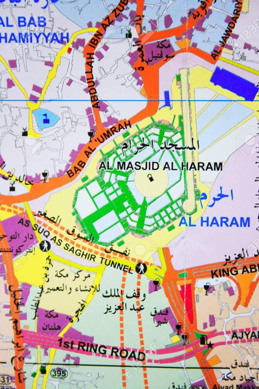 Mecca haram hartă