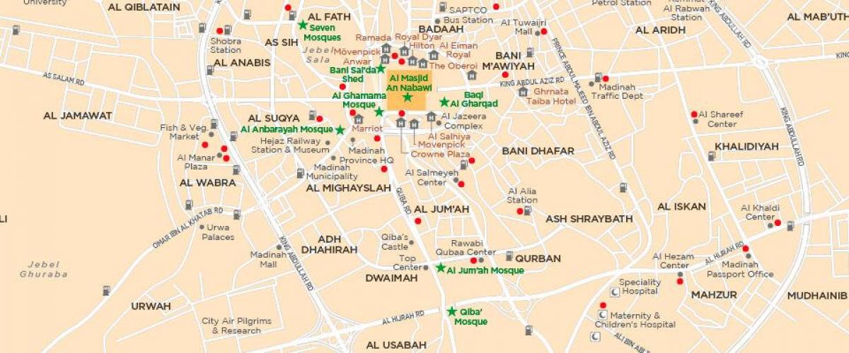 Mecca rutiere hartă