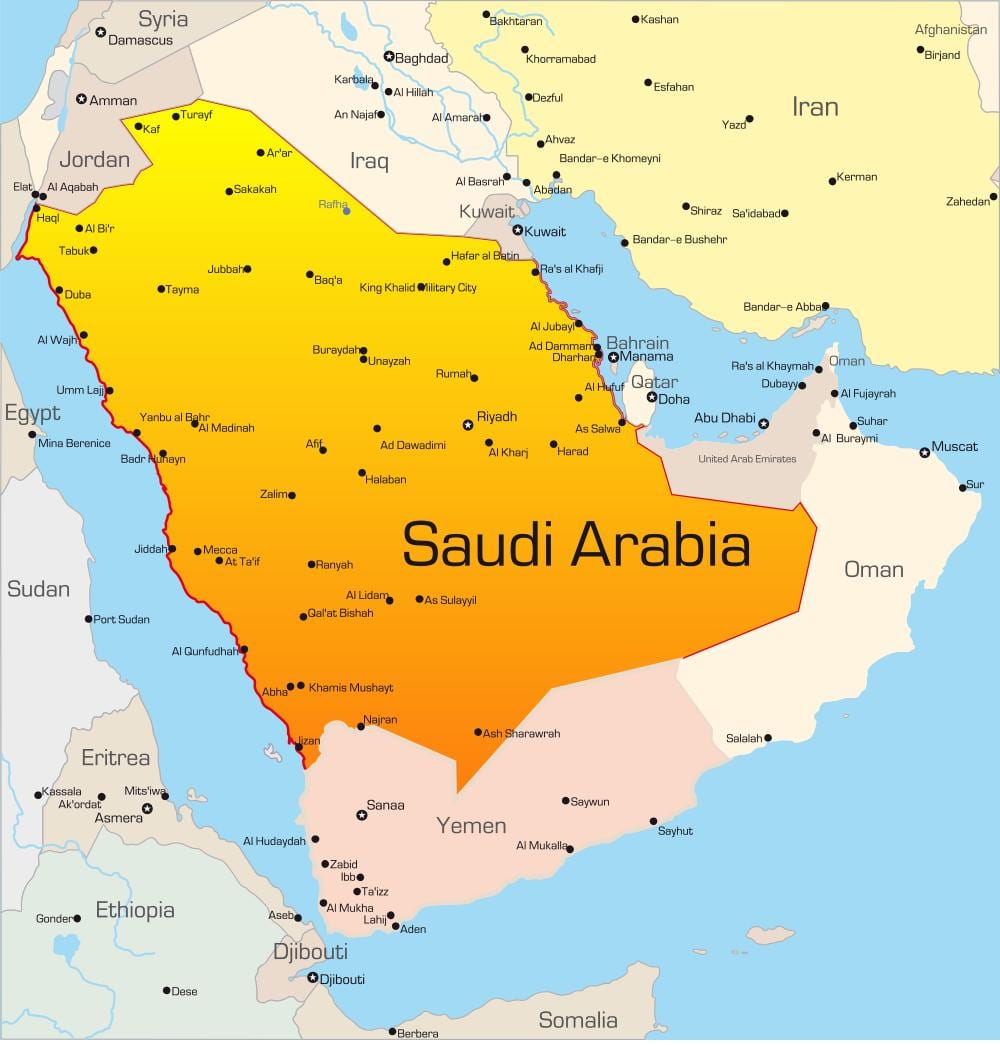 Makkah arabia saudită hartă