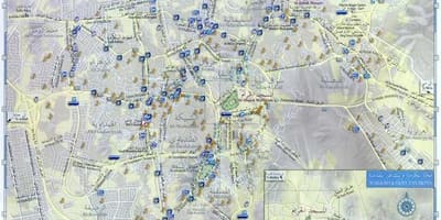 Harta rutieră a orașului Mecca