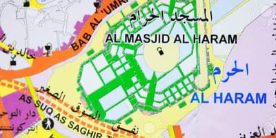 Mecca haram hartă
